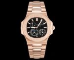 Patek Philippe Nautilus Women Cal.240PS 40mm Rose Gold Stainless Steel Strap Watch